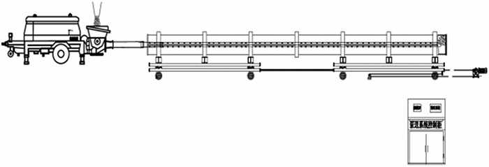 管樁泵送布料自動(dòng)控制系統(tǒng)示意圖 管樁泵送布料自動(dòng)控制系統(tǒng)示意圖